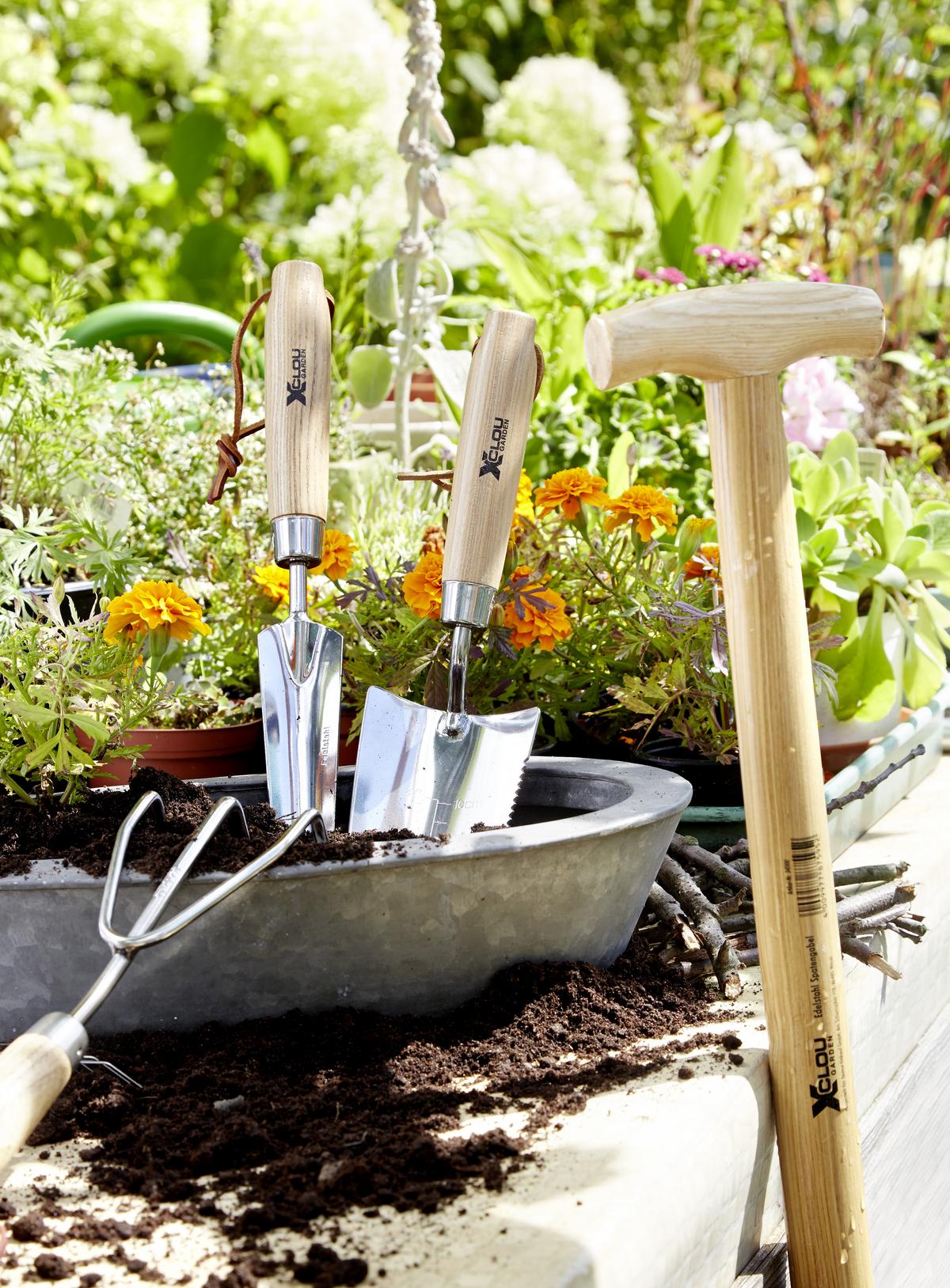 Blumenkelle Classic Garden Holz/Metall BxL: 8,5x32,5 cm - MODERN, Holz/Metall (8,5/32,5/4cm)