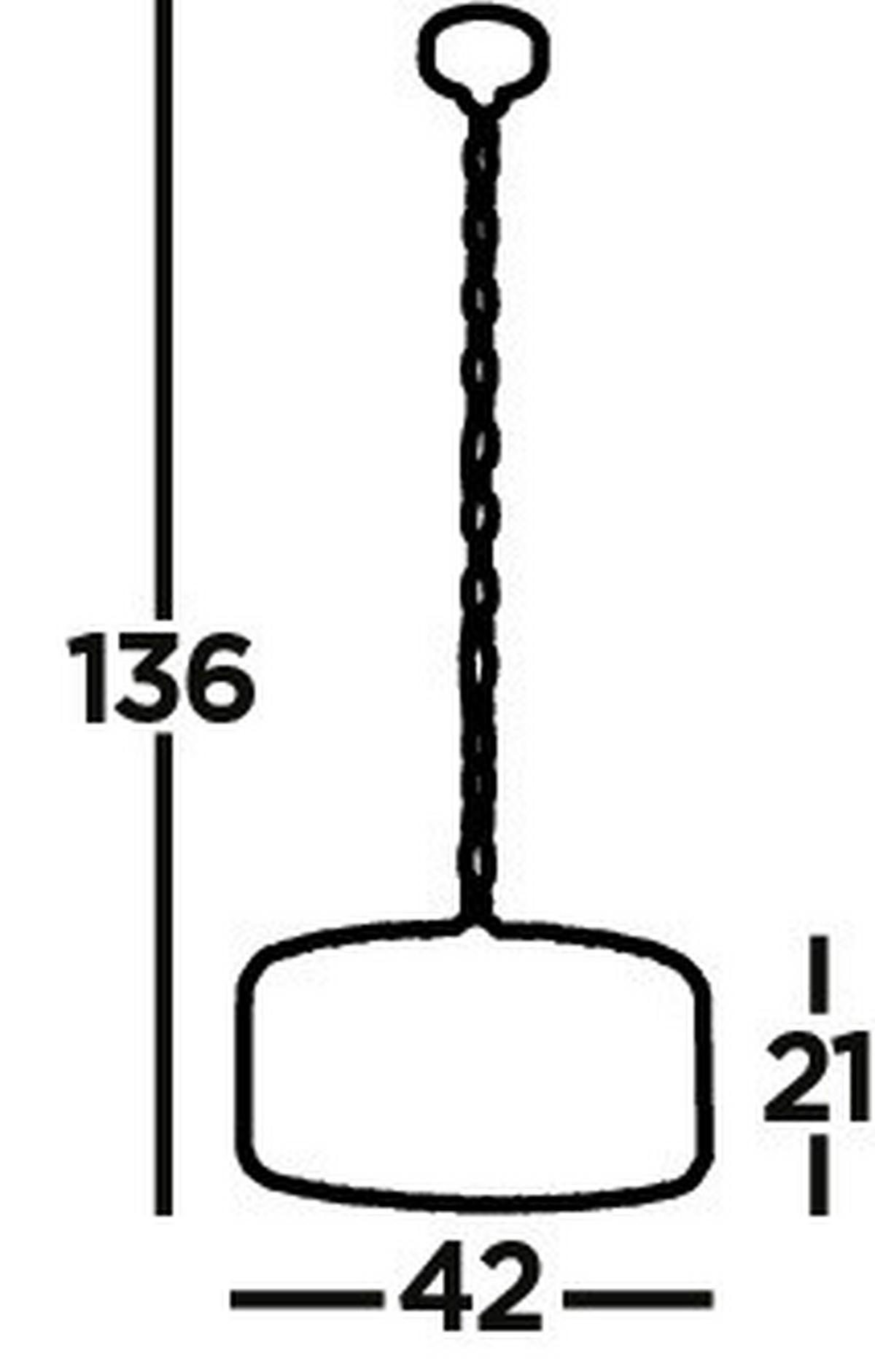 Hängeleuchte Chapeau 82101-4cc - Chromfarben/Bernsteinfarben, KONVENTIONELL, Glas/Metall (42/136cm)