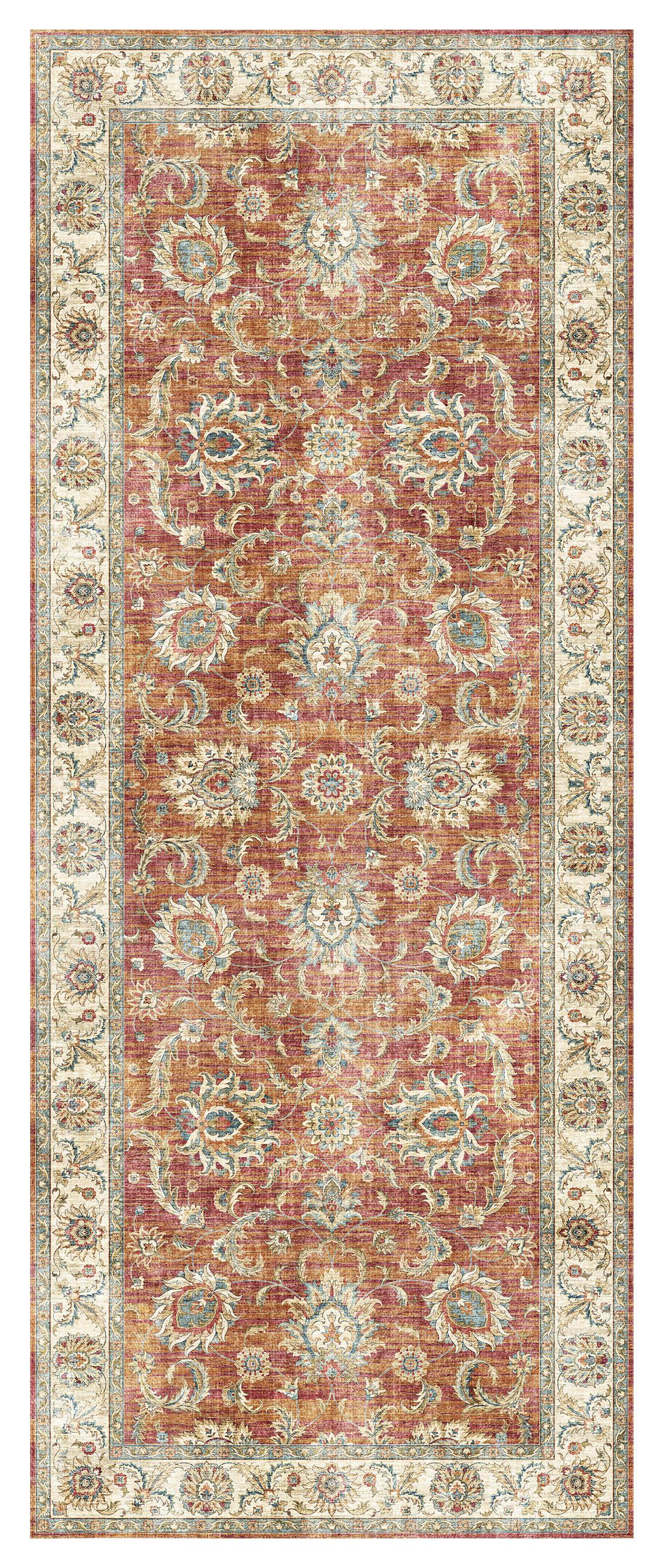 Läufer Alfred - Terracotta, ROMANTIK / LANDHAUS, Textil (80/200cm) - James Wood