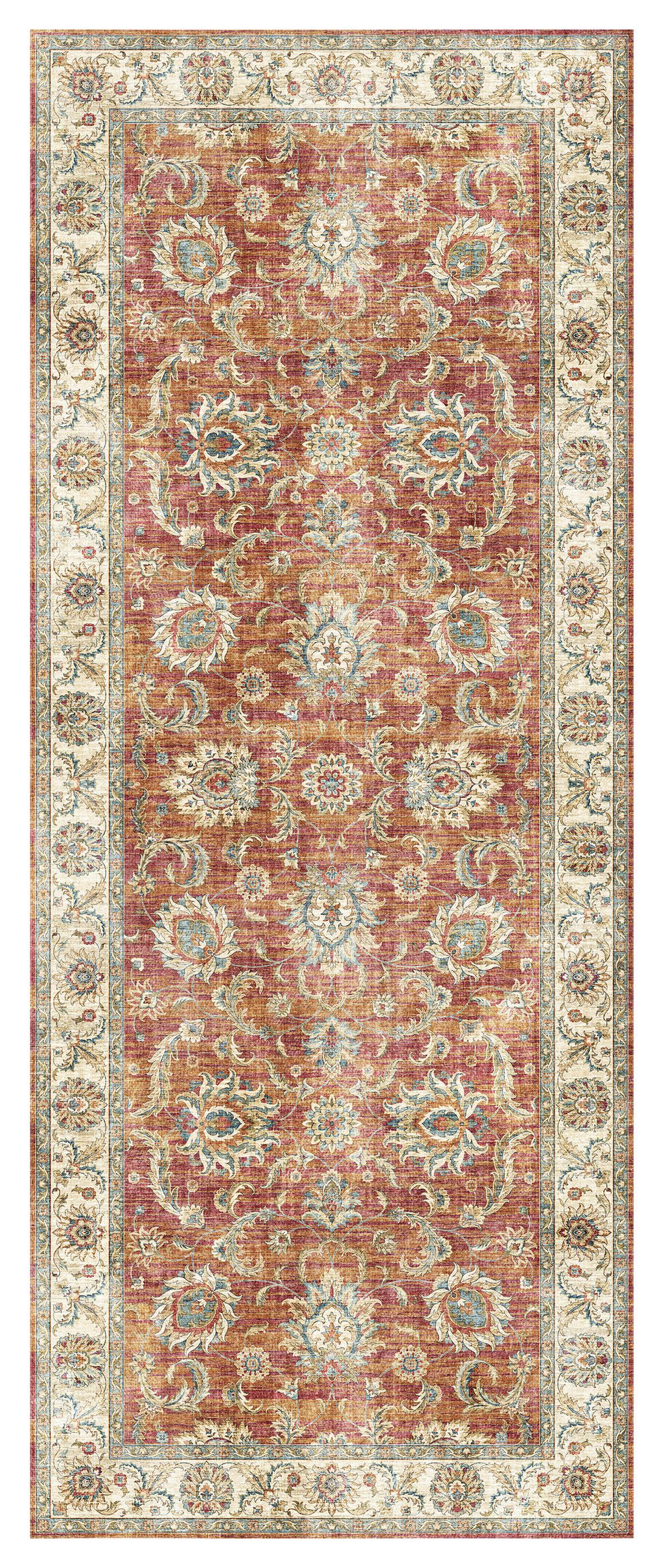 Läufer Alfred - Terracotta, ROMANTIK / LANDHAUS, Textil (80/200cm) - James Wood