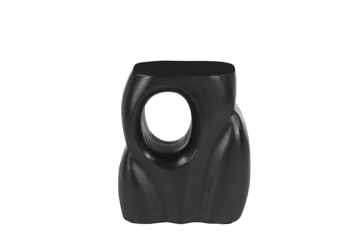 Beistelltisch Schwarz B: 36 cm - Schwarz, Design, Holz (36/26/41cm) - MID.YOU