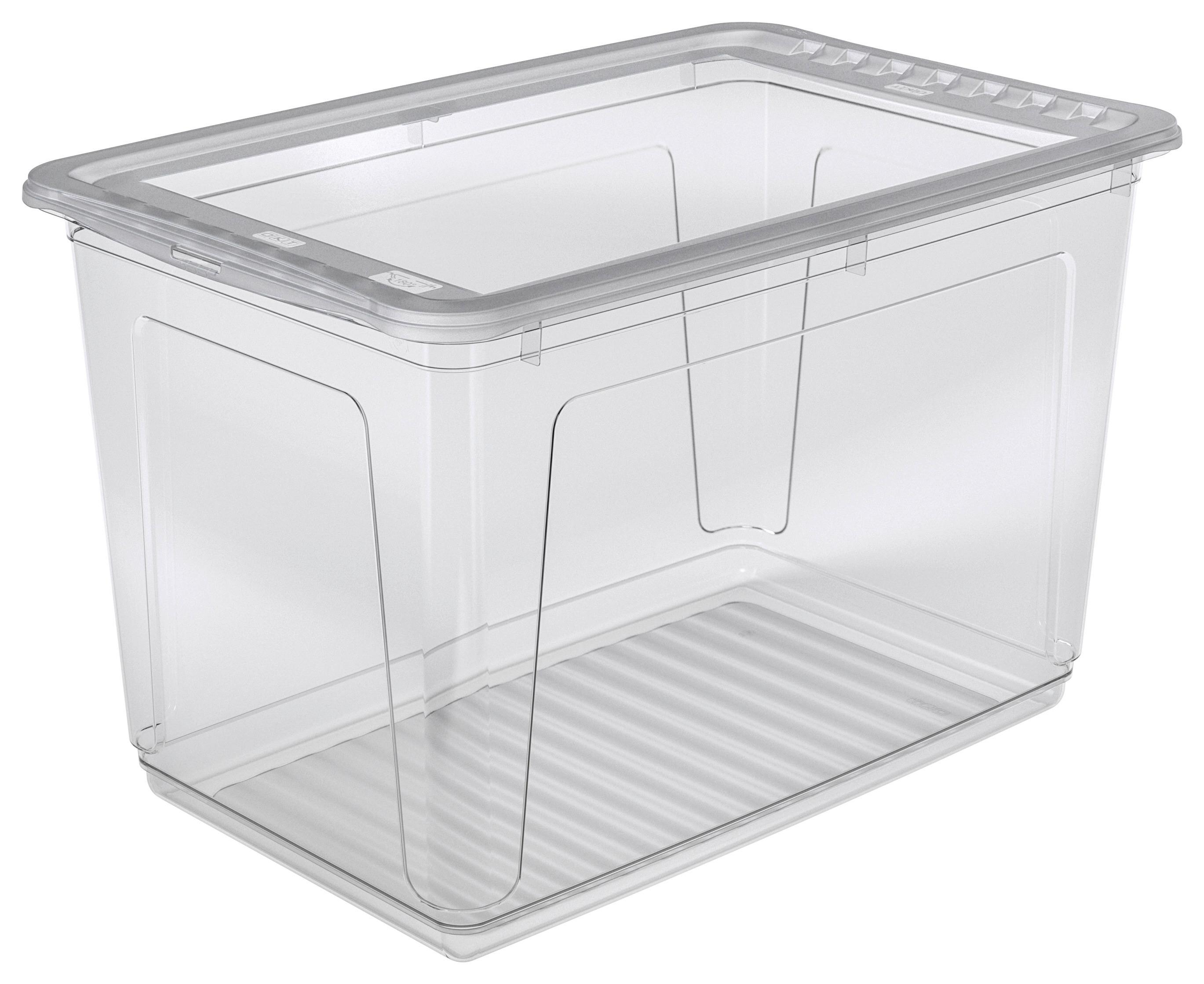 Aufbewahrungsbox Bea mit Deckel Kunststoff 59x39x35 cm