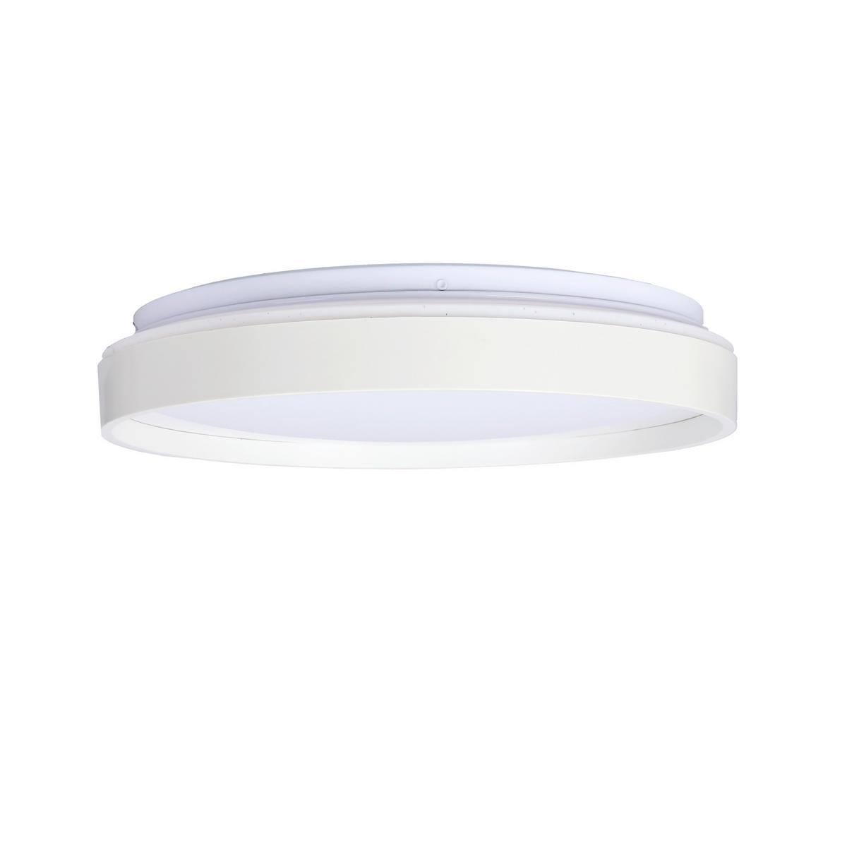 Led-deckenleuchte 13-11282 Texas - Weiß, KONVENTIONELL, Kunststoff/Metall (29/29/6cm)