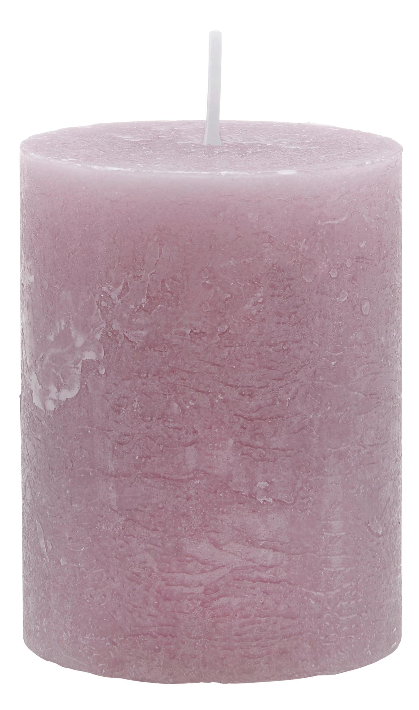 Válcová Svíčka Lia - fialová, Moderní (6,8/9cm) - Premium Living