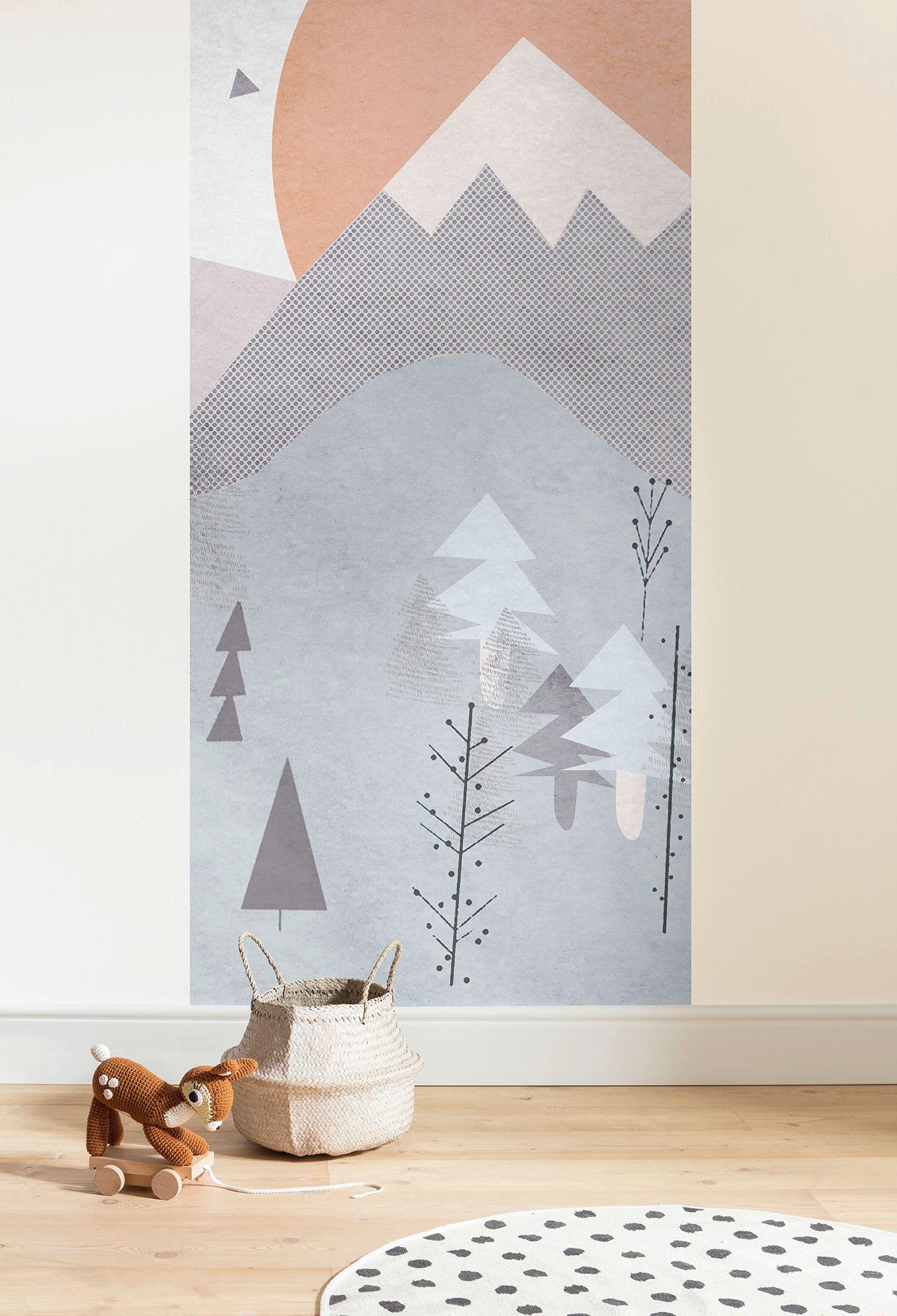 Vliestapete Wild And Free Panel - Multicolor, Basics (100/250cm) - Komar