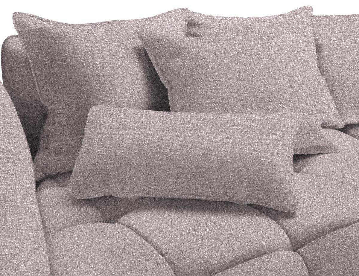 Boxspringová pohovka SOFI, orgovánová - orgovánová/čierna, Modern, textil (294/93/152cm) - Premium Living