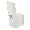 Stuhlhusse Anna Baumwolle Weiß Lbh: 50x48x110 Cm - Weiß, KONVENTIONELL, Textil - Ondega