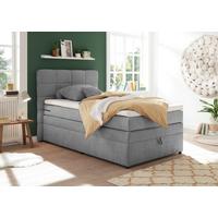 Boxspringbett Mit Topper & Bettkasten 120x200 Tacoma 3 - Hellgrau, KONVENTIONELL (120/200cm) - MID.YOU