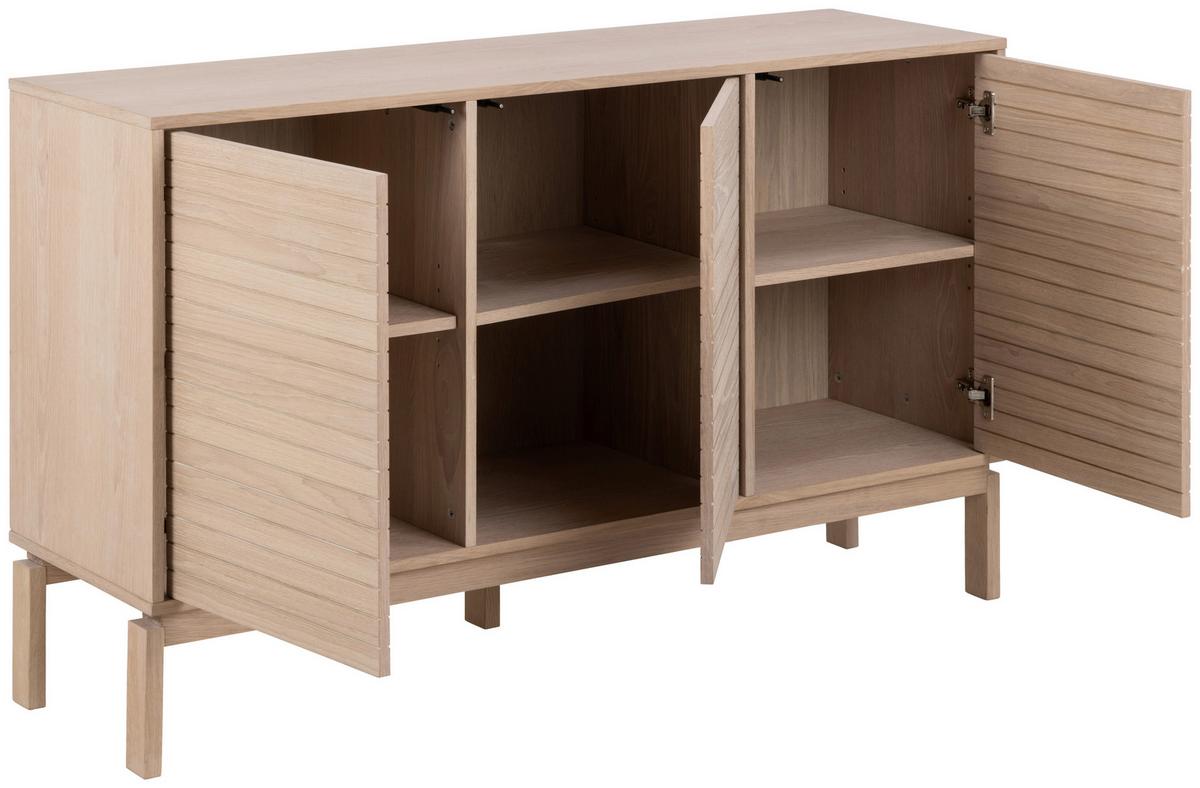Komoda Linley dyha - biela/farba duba, Design, kompozitné drevo (135,4/80/40cm) - Livetastic