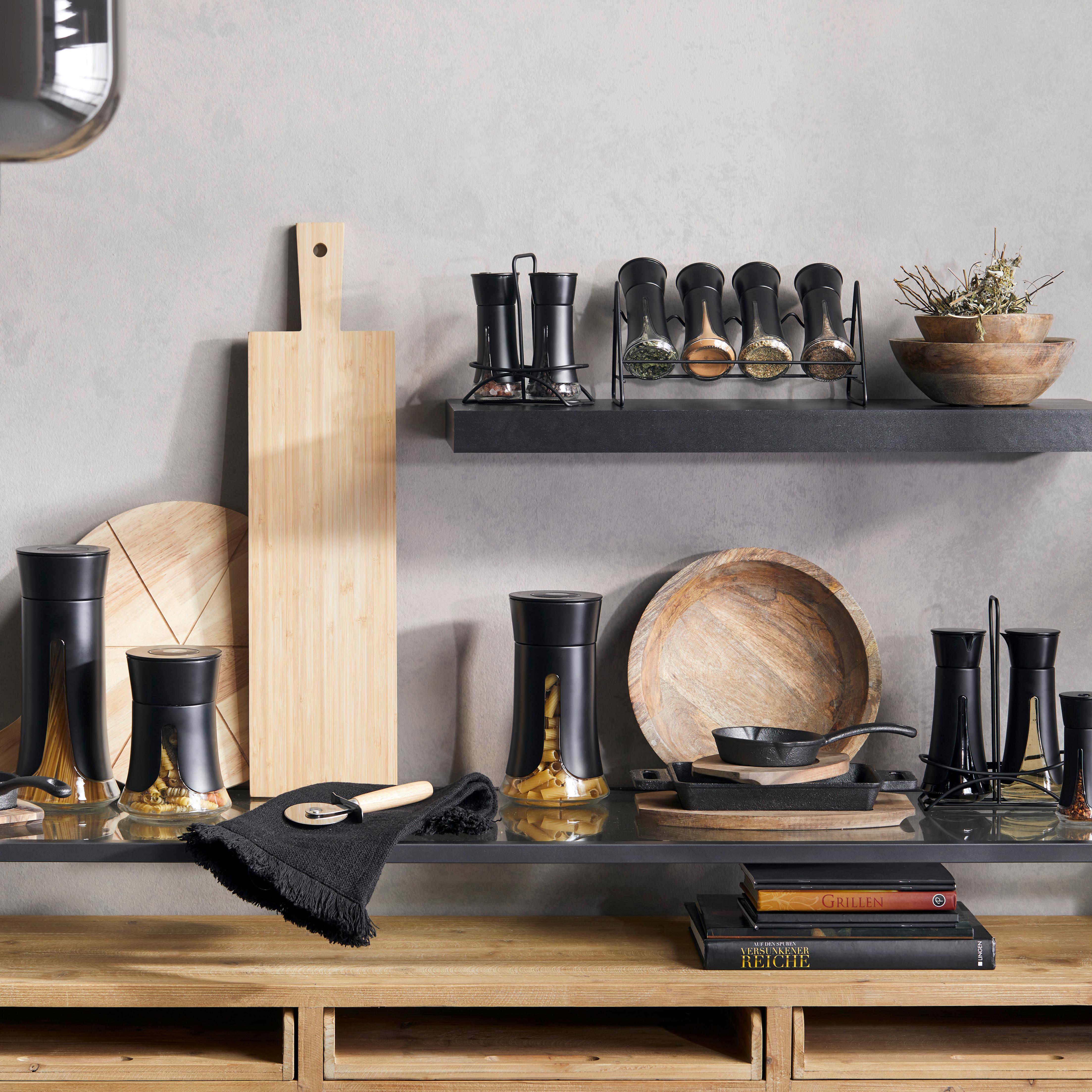 Dóza na potraviny Aurelius S, 0,7 l - černá, Moderní, kov/plast - Premium Living