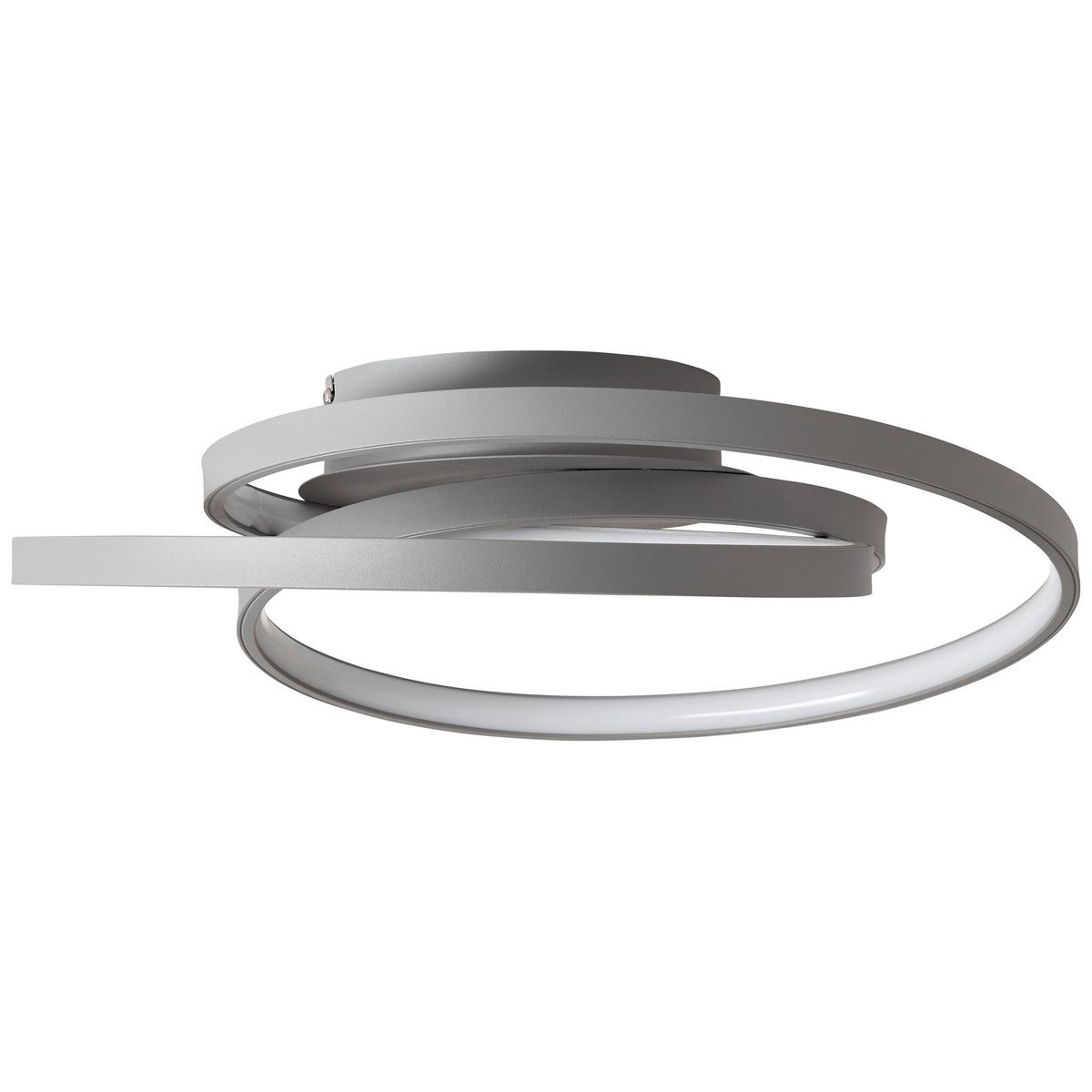 Led-deckenleuchte G96894/22 Labyrinth - Grau, KONVENTIONELL, Glas/Metall (40/13cm) - Brilliant