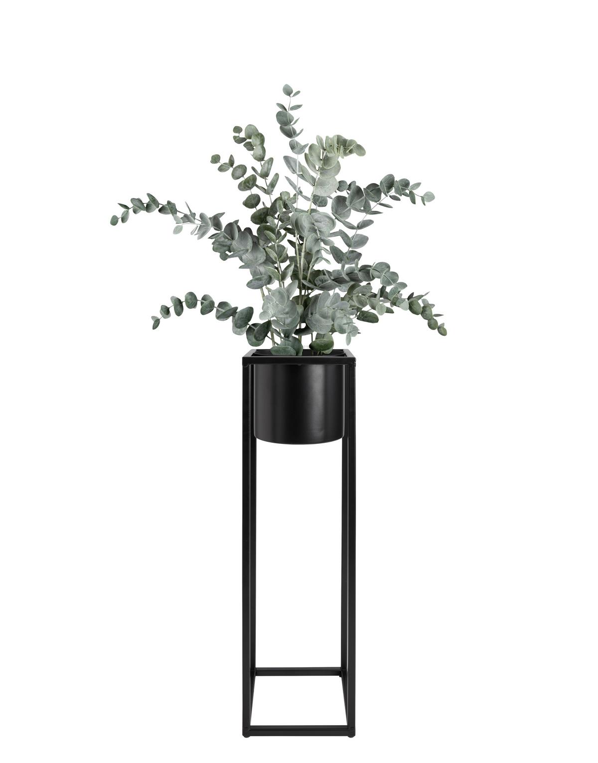 obal na květináč OLE -TOP- - černá, Moderní, kov (15/50/15cm) - Mömax