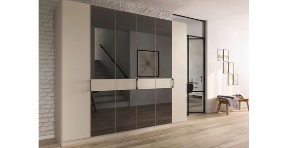 Drehtürenschrank Versity-D Alpinweiß/Marmorptik 4trg - Weiß, Trend, Holzwerkstoff (181/229/54cm) - James Wood