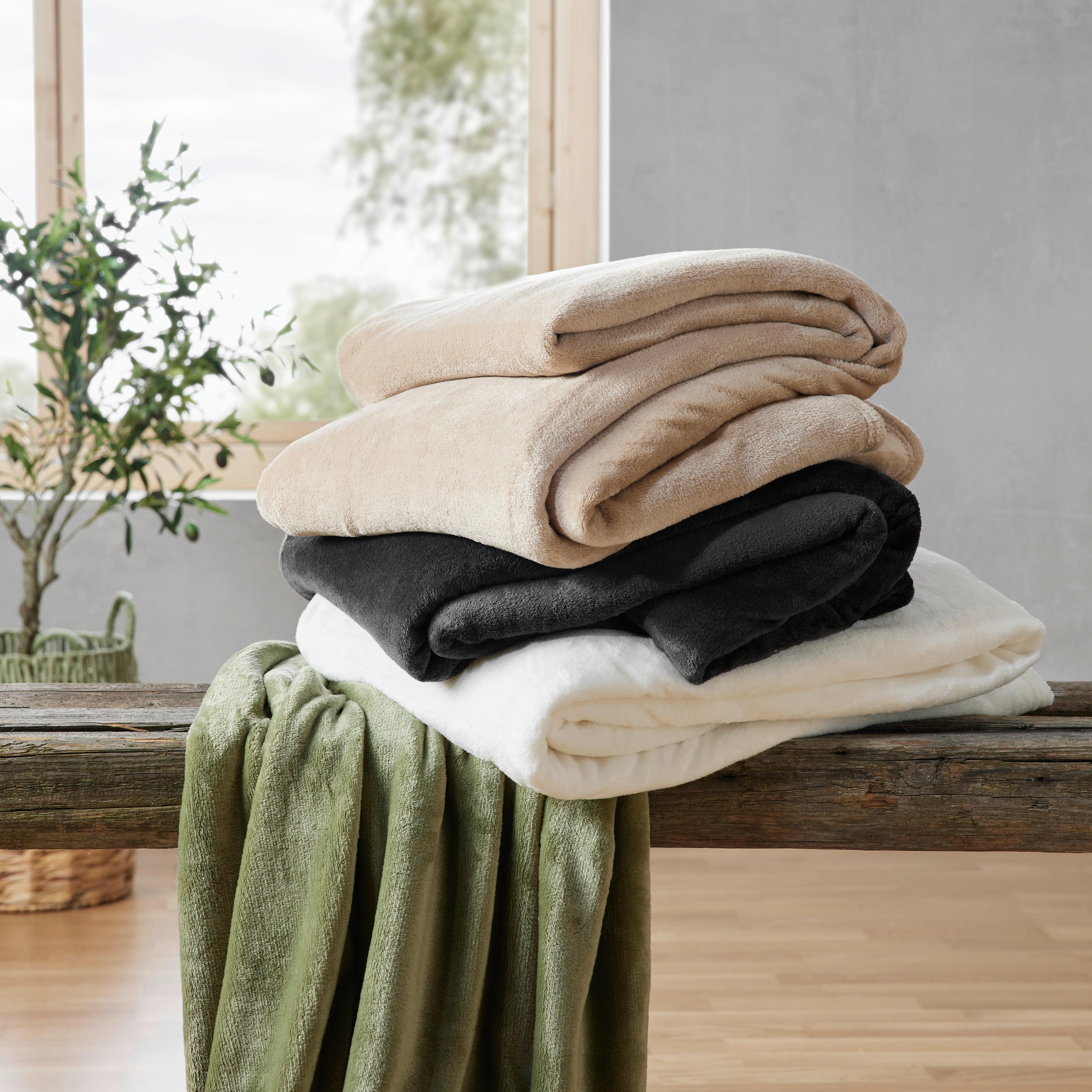 MÄKKÁ DEKA Michael XXL, 220/240cm, čierna - čierna, textil (220/240cm) - Modern Living