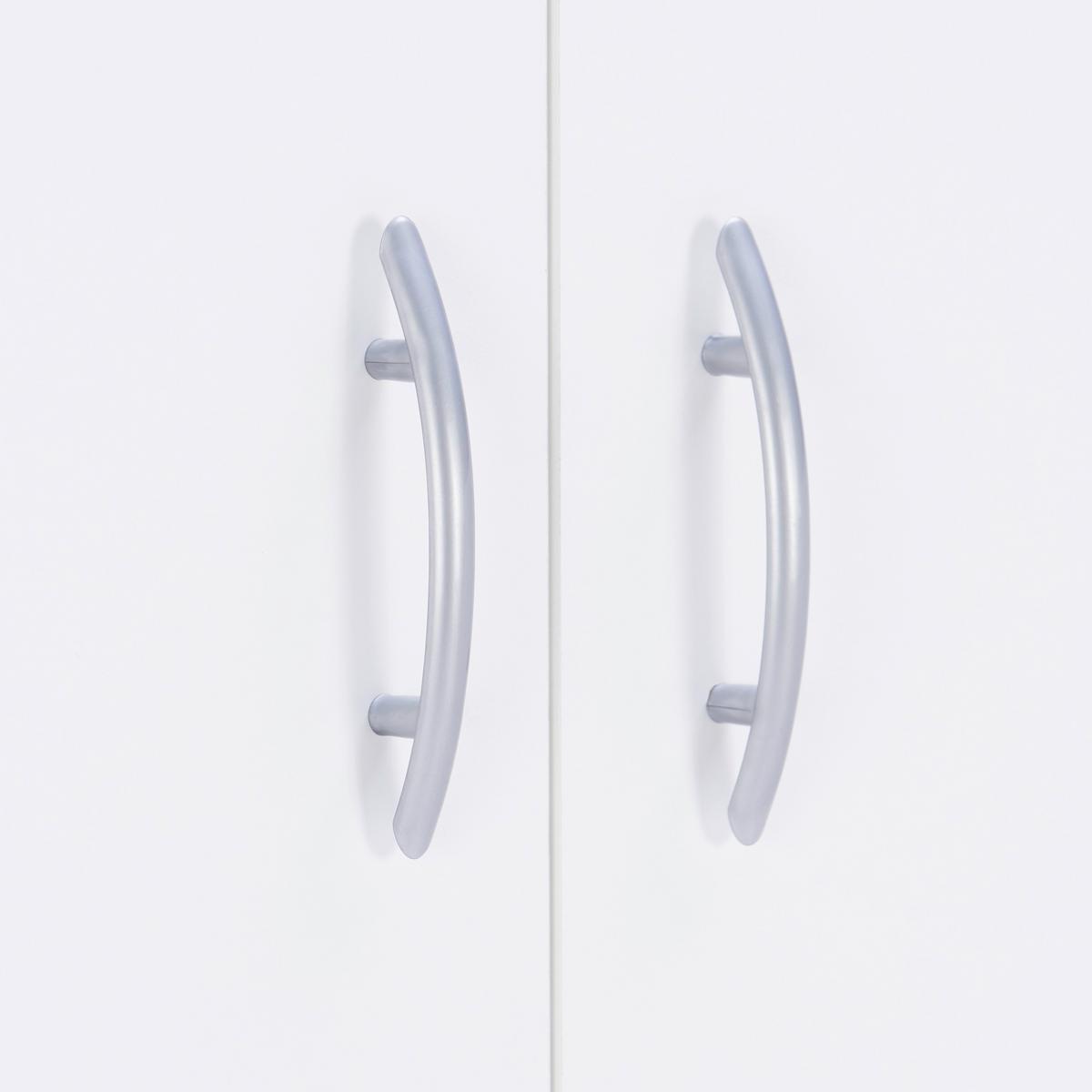 ŠATNÍ SKŘÍŇ BASIC 2 *CENOVÝ TRHÁK* - bílá/šedá, Konvenční, kompozitní dřevo/plast (74/179/51,6cm) - Based