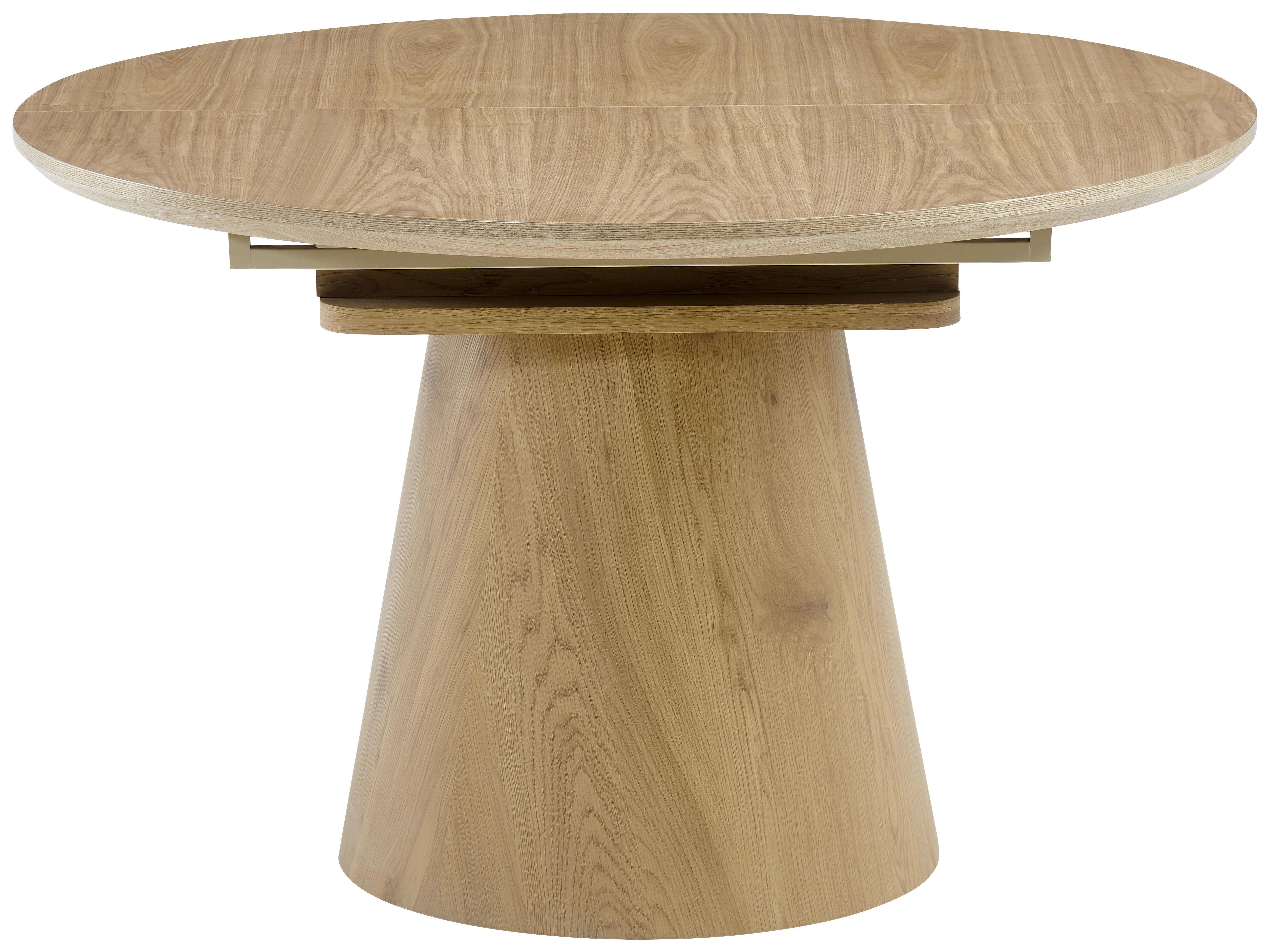 Esstisch Sundsvall Eichefarben L: 120-160 cm - Eichefarben, MODERN, Holz/Holzwerkstoff (120/160/120/76cm) - P & B