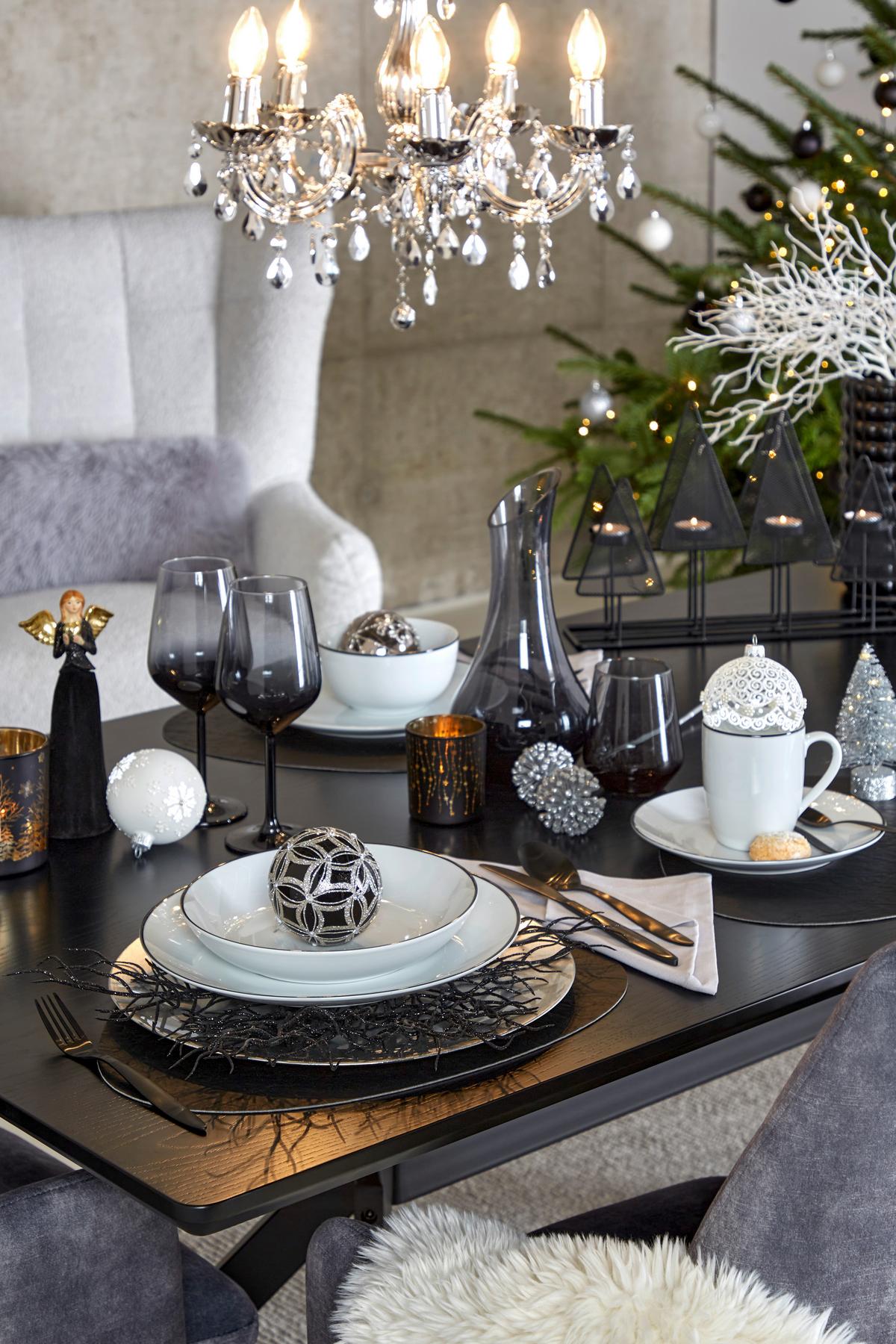 Weinglas Mit Smokeeffekt Kavolin ca. 490 ml - Schwarz/Grau, Trend, Glas (6,4/22cm) - James Wood