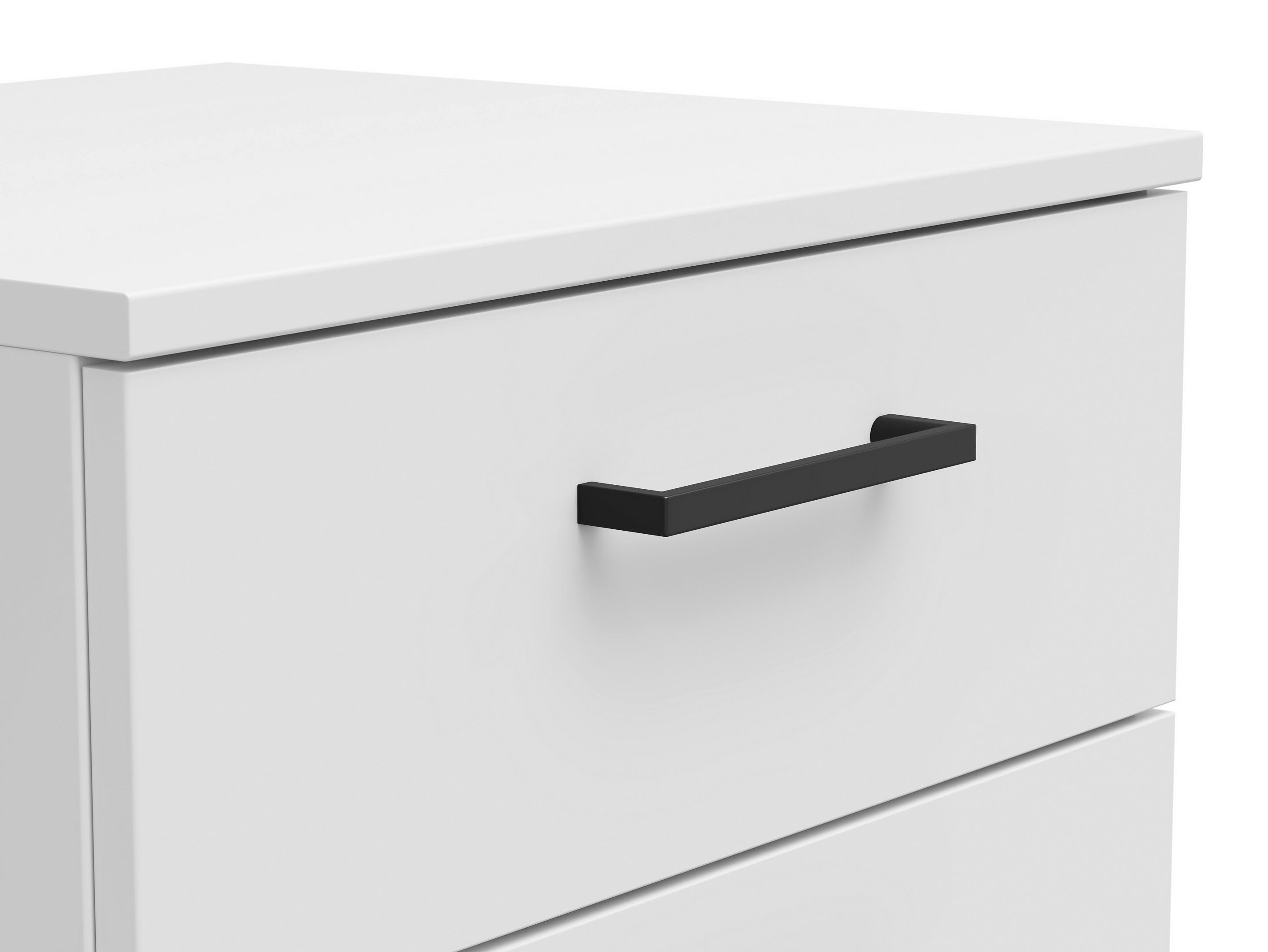 Komoda Cabinet š: 45 cm - bílá/černá, Moderní, kompozitní dřevo/plast (45/83/40cm)