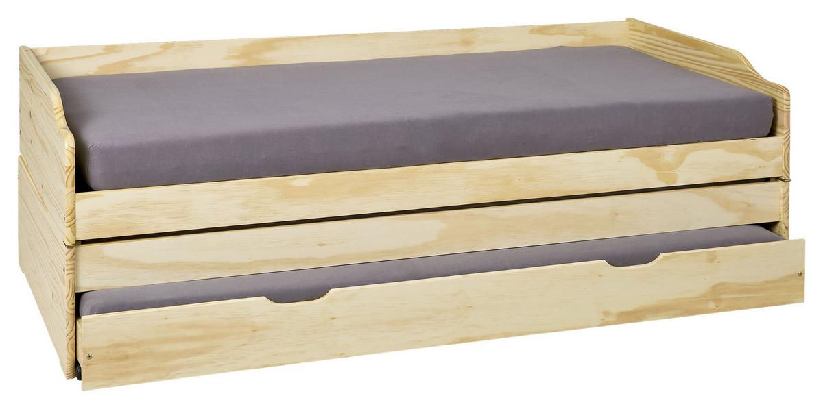 Kihúzható Ágy Lotar - natúr színű, Konventionell, fa (90/200cm) - MID.YOU