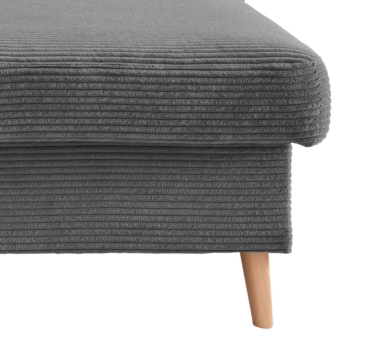 Ecksofa Valentina - Naturfarben/Grau, Design, Textil (228/150cm) - P & B