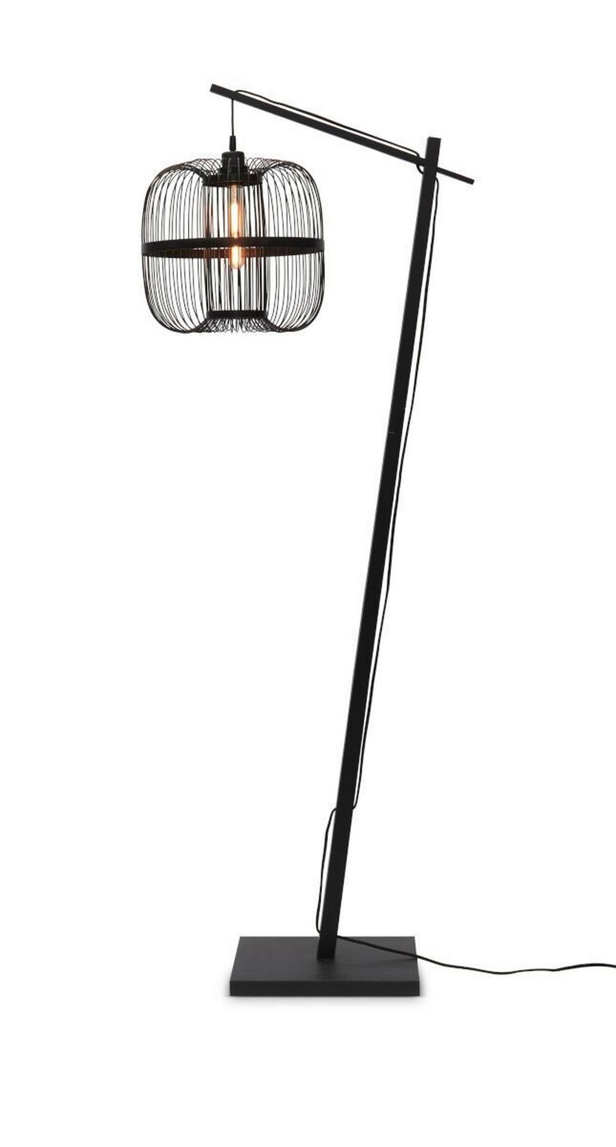 Stehleuchte Hokkaido/F/Ad/B/38/B - Schwarz, Trend (176/36/63cm) - Good & Mojo