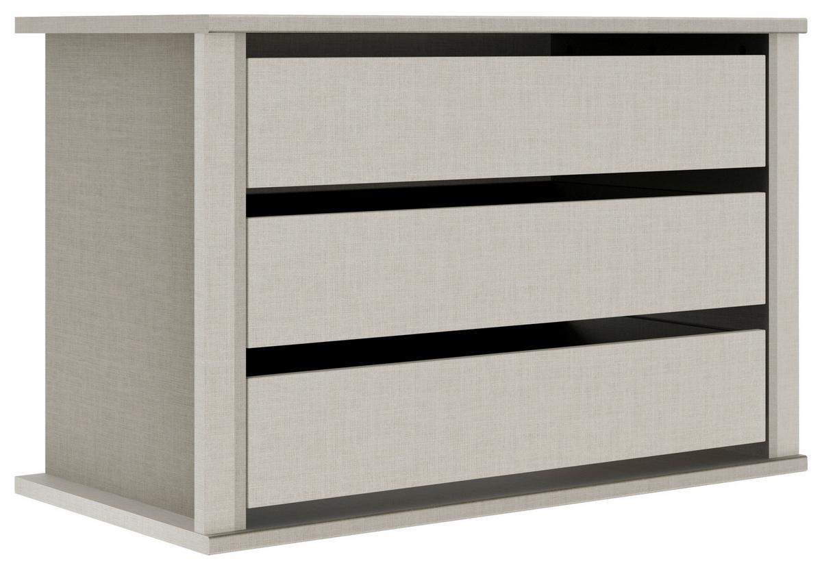 Schubkasteneinsatz Fifty B: 79 Cm, Grau, Mit 3 Laden - Grau, KONVENTIONELL, Holzwerkstoff (79/64/51cm) - Luca Bessoni