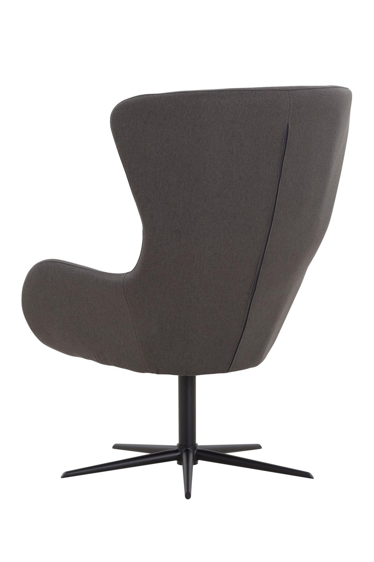 Sessel Dunkelgrau B: 78 Cm - Dunkelgrau/Schwarz, MODERN, Textil (78/99/82cm) - Livetastic