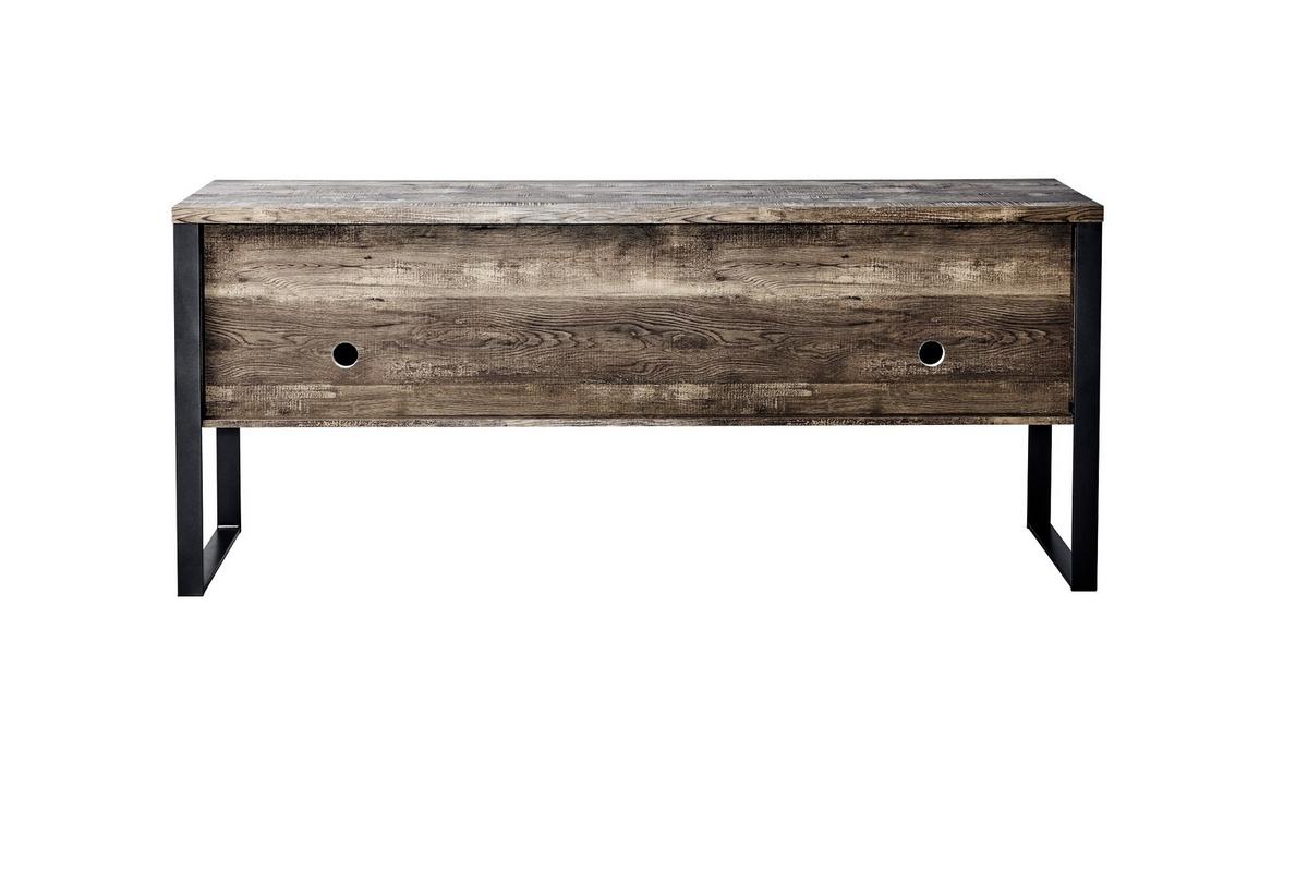 Sideboard Loop Sb 180 Ecihefarben/Schwarz B: 180 cm - Eichefarben/Anthrazit, Design, Holzwerkstoff/Metall (180/76,2/39,5cm)