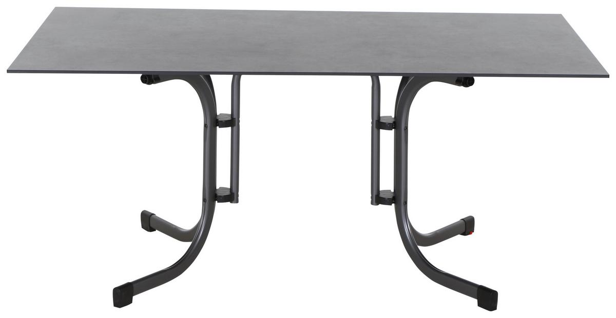Loungegarnitur 5-Tlg Velia aus Metall - Anthrazit/Schwarz, KONVENTIONELL, Keramik/Textil - Siena Garden