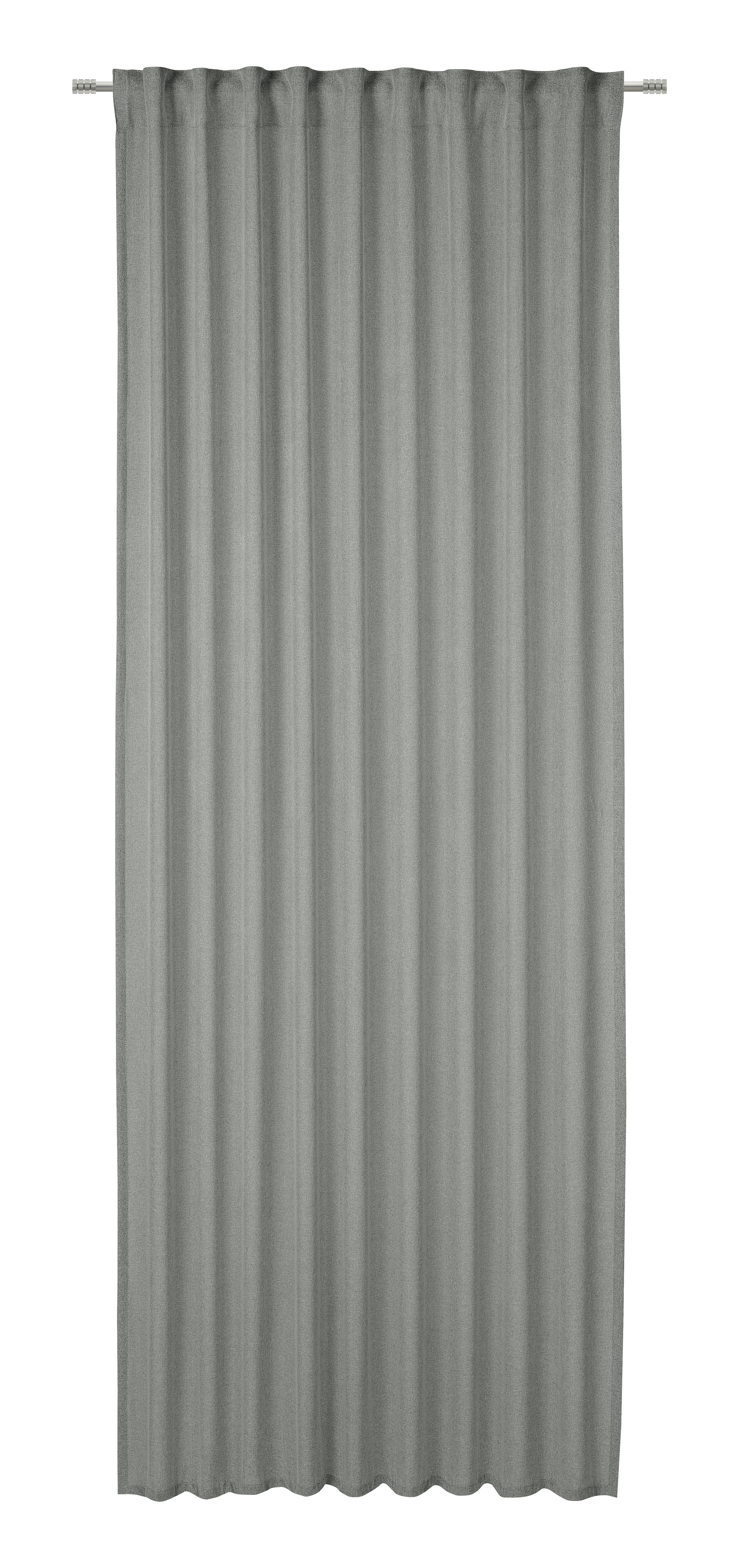 Hotový závěs Ben, 135/245cm, stříbrná - barvy stříbra, Moderní, textil (135/245cm) - Modern Living