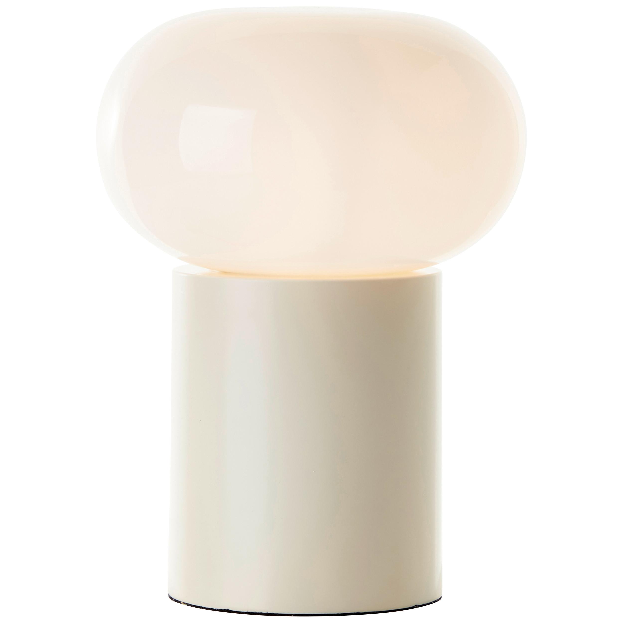 Tischleuchte 99003/09 Daeny - Beige/Weiß, Design, Glas/Metall (20/27cm) - Brilliant