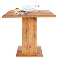 Esstisch Sigmund 79,5x79,5 - Eichefarben/Weiß, KONVENTIONELL, Holzwerkstoff (79,5/79,5/74cm)