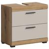 Waschbeckenunterschrank Scout Kaschmir/Naturfarben B: 60 cm - Kaschmir/Schwarz, MODERN, Holzwerkstoff (60/56/34cm) - MID.YOU