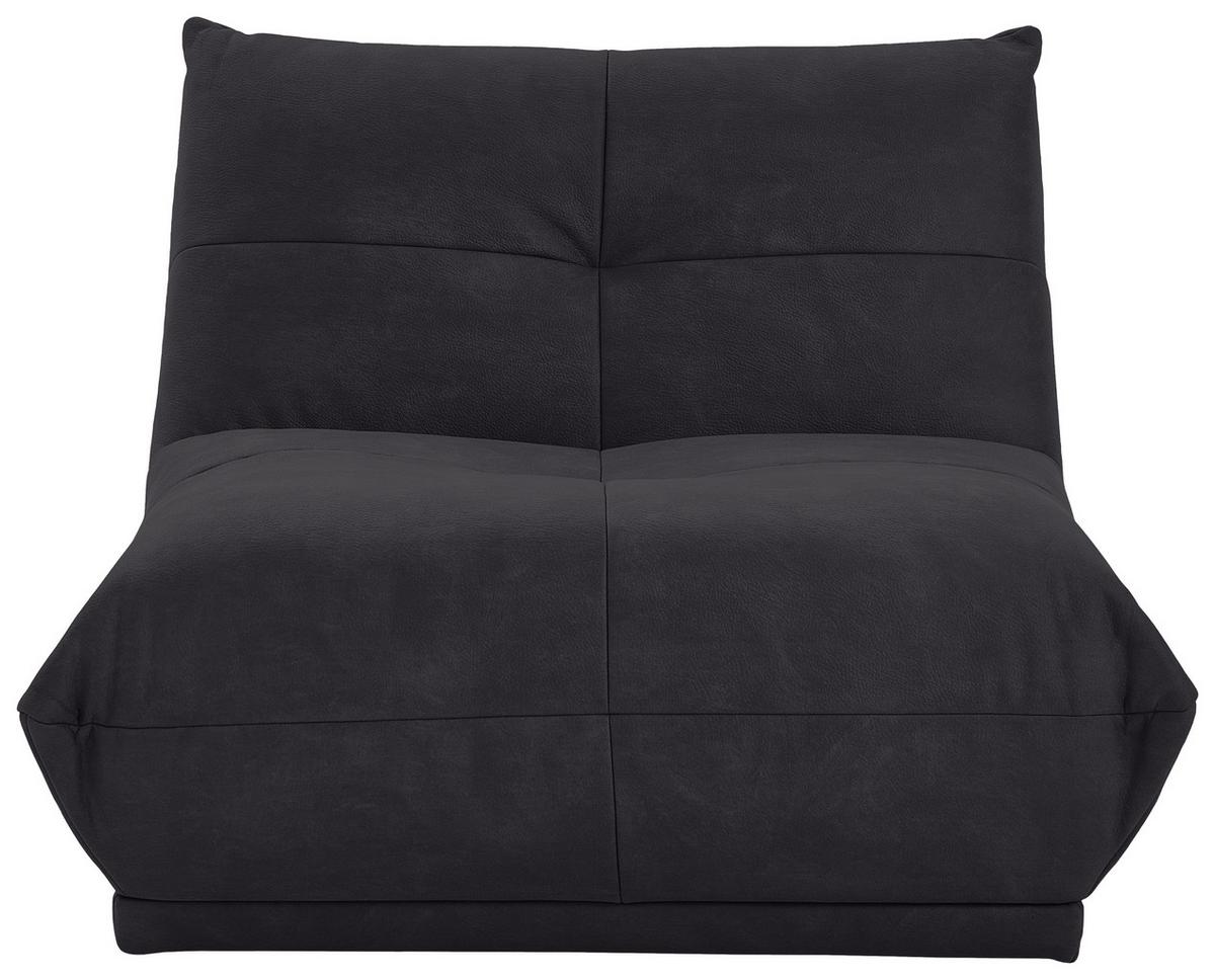 Modul Sofa Giselle 2er Sofa B: 105 Cm Schwarz - Schwarz, Trend, Textil (105/80/112cm) - Livetastic