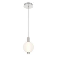 Led Függeszték Qn-Palmas-1mp-Pn - nikkelszínű, Konventionell, üveg/fém (15,2/32cm) - Elstead Lighting