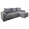 Sarokgarnitúra Denver - szürke, Modern, faalapú anyag/textil (230/140cm) - Best Price