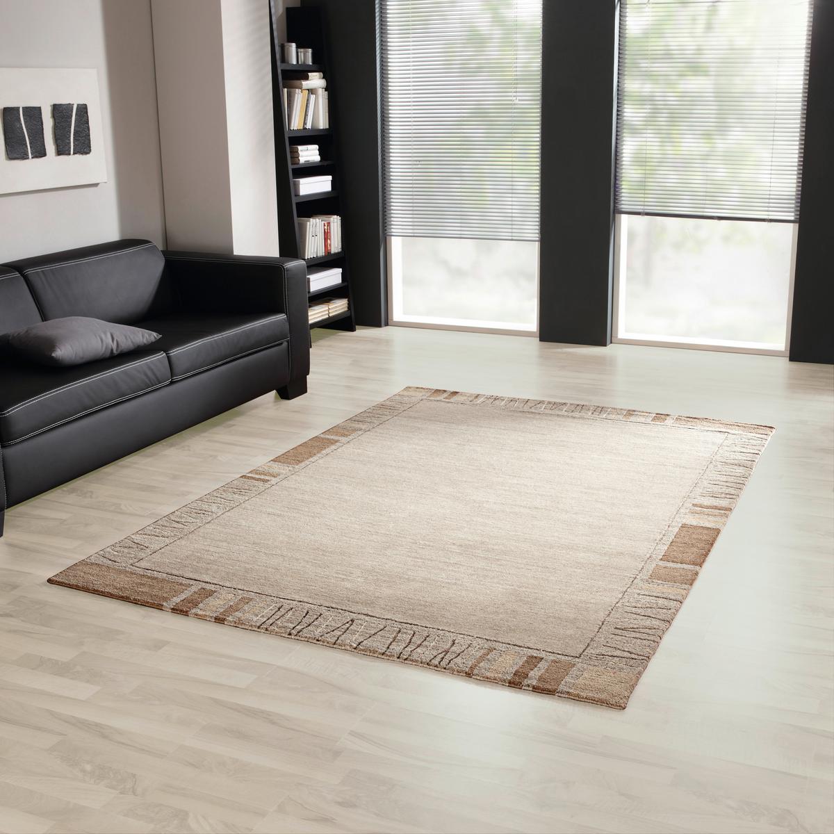 Orientteppichteppich Sena Silk Mata Naturfarben 90x160 cm - Naturfarben, Basics, Textil (90/160cm) - Cazaris