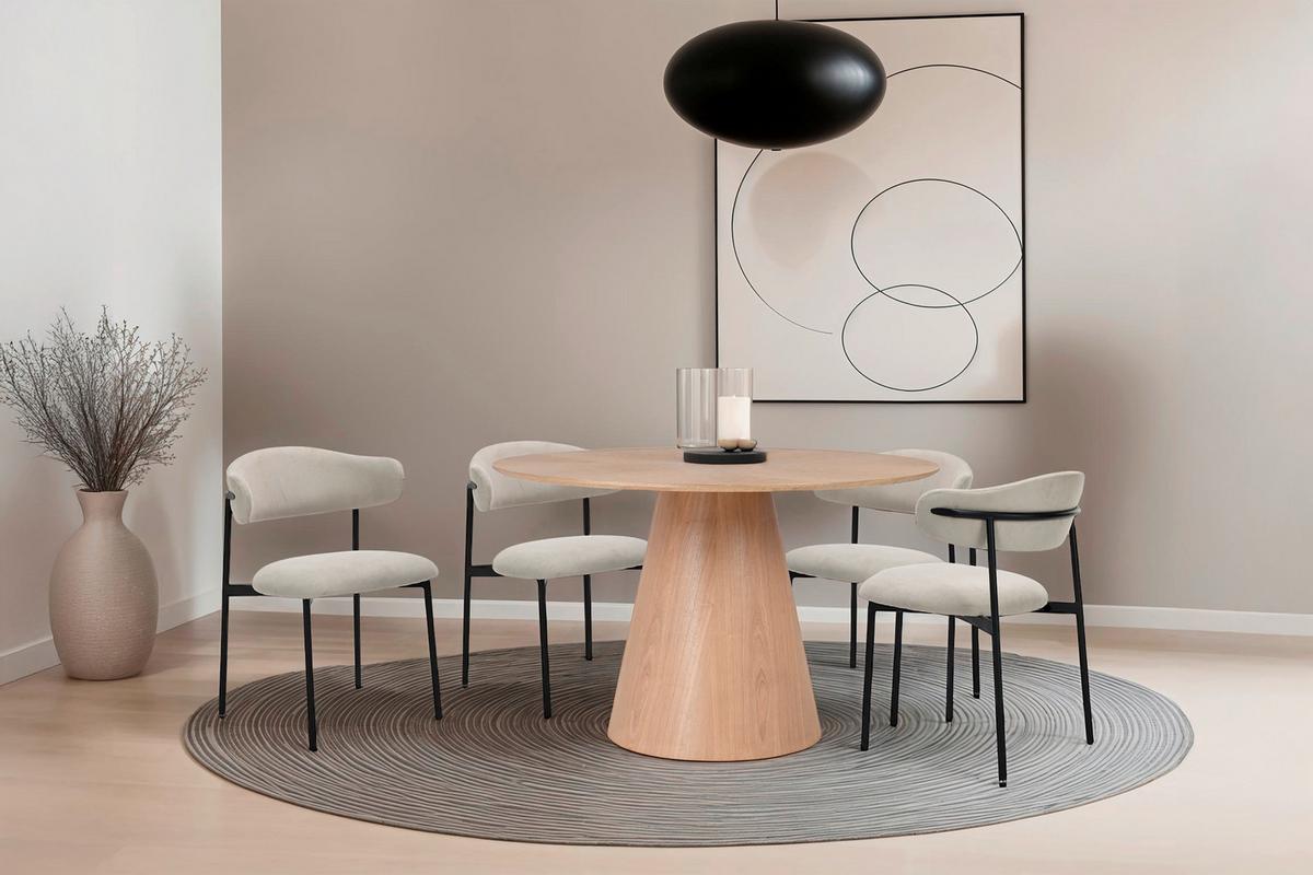 Esstisch Rond D: 120 cm, Eichefarben - Eichefarben, Design, Holz/Holzwerkstoff (120/76cm) - MID.YOU