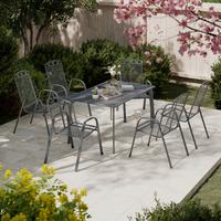 Gartensessel Toulouse Metall - Silberfarben, MODERN, Metall (43,5/97/68cm) - Beldano