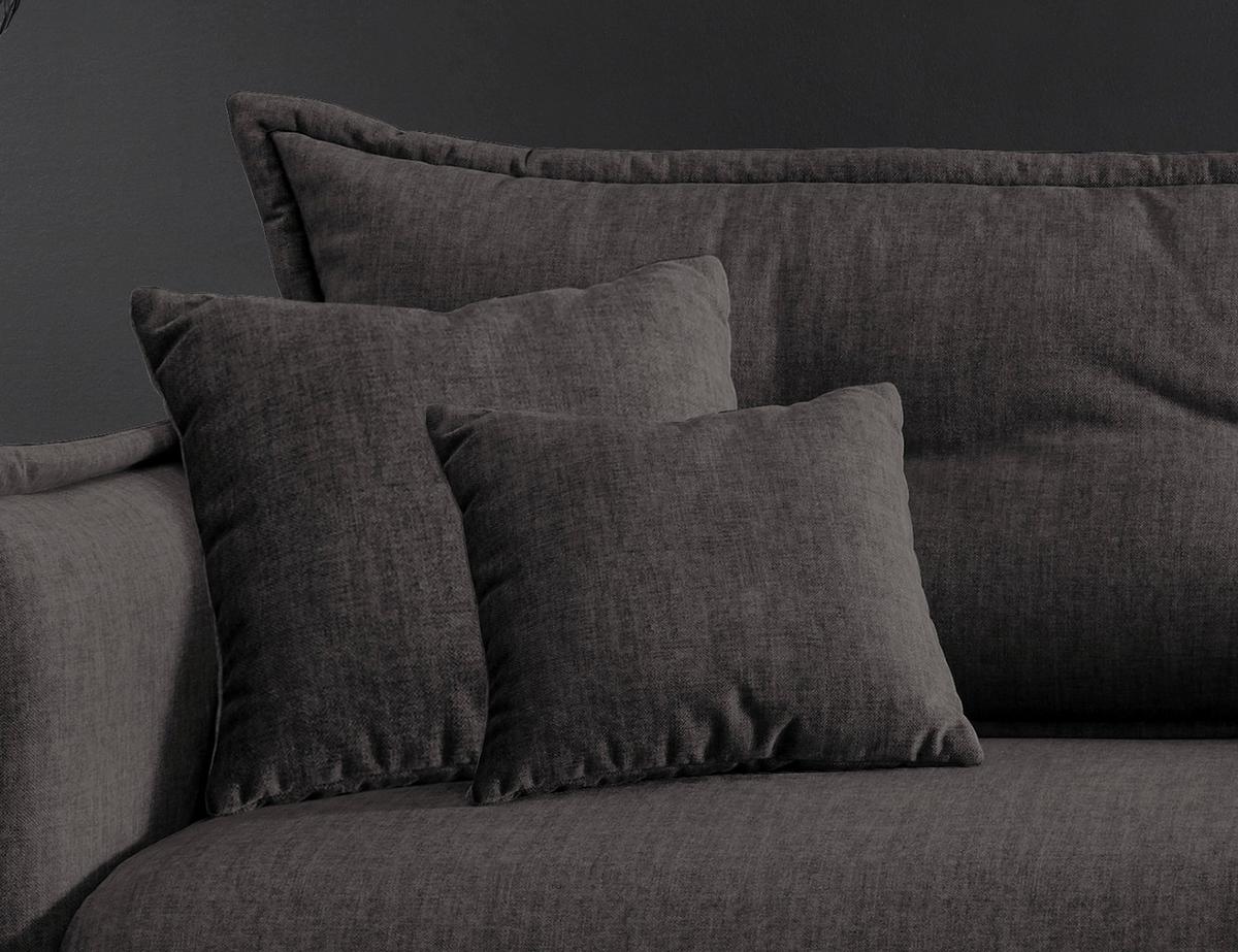 Ecksofa Lava Anthrazit S: 255/180 cm - Türkis/Anthrazit, MODERN, Textil (255/180cm) - Livetastic