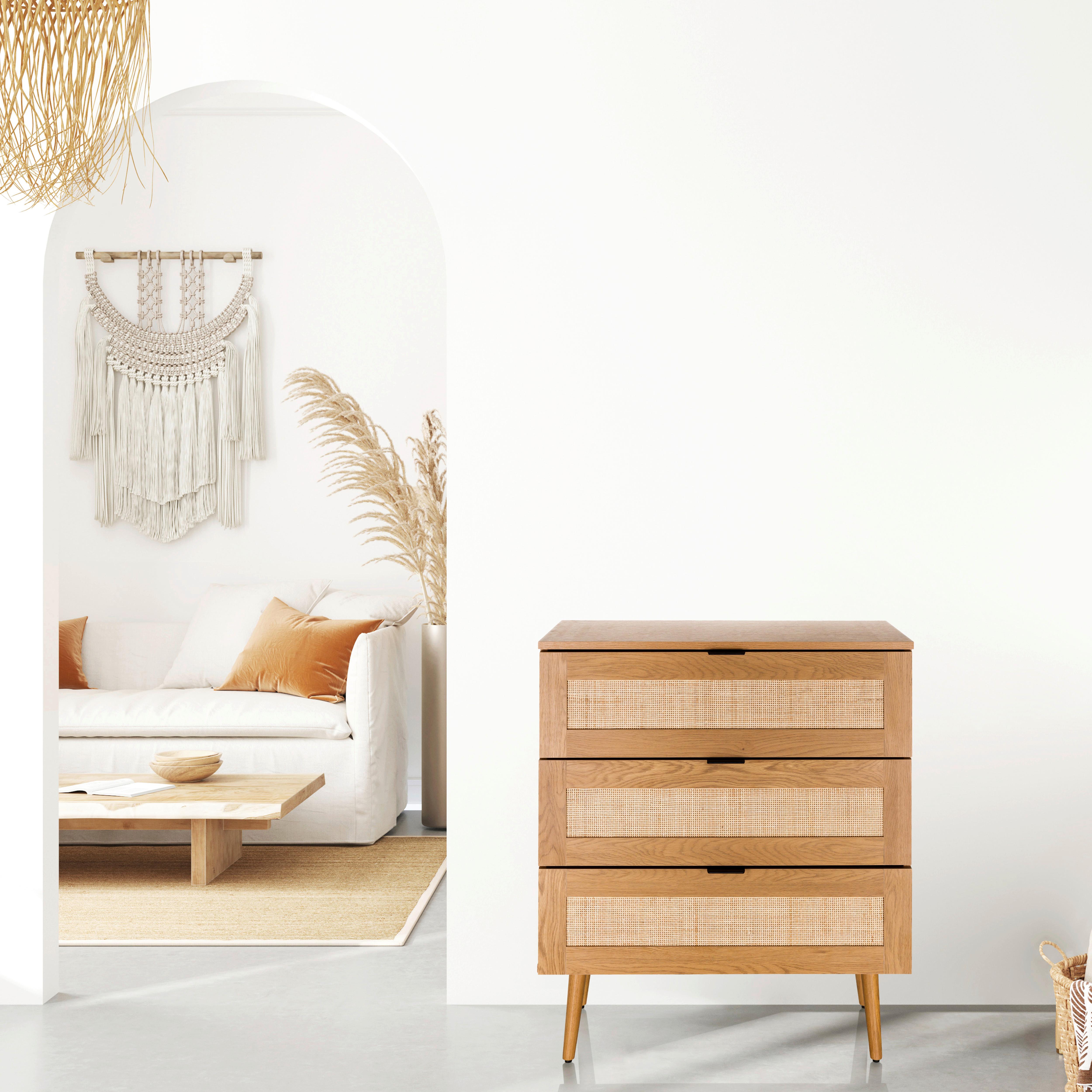 Kommode Boheo Eichefarben B: 80 Cm - Eichefarben, MODERN, Holzwerkstoff (80/90/40cm) - MID.YOU