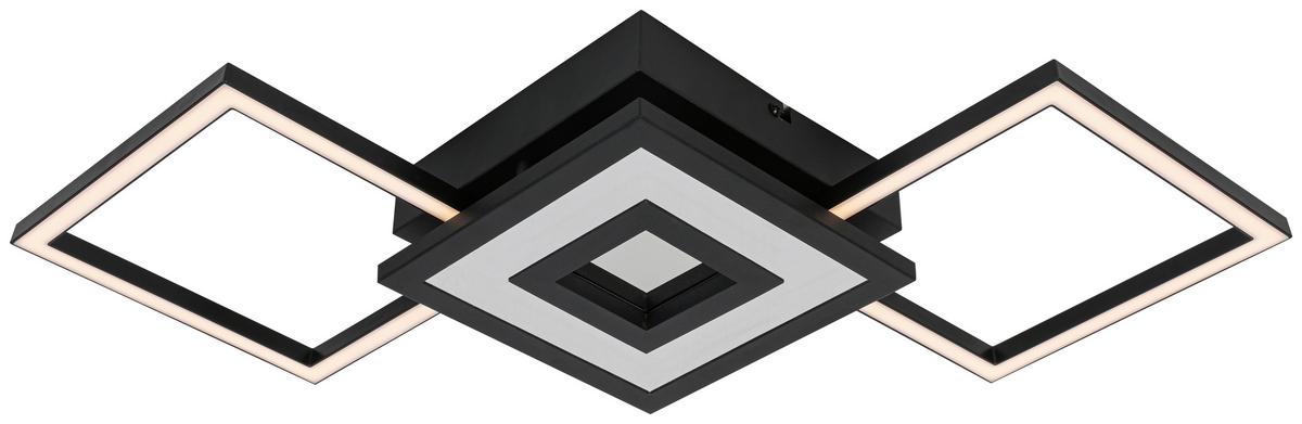 Led Mennyezeti Lámpa Charlotta - fekete, Basics, műanyag/fém (27,8/66/7cm) - Luca Bessoni