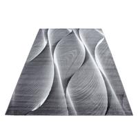 Webteppich Schwarz Naturfaser Parma 200x290 cm - Schwarz, KONVENTIONELL, Textil (200/290cm)