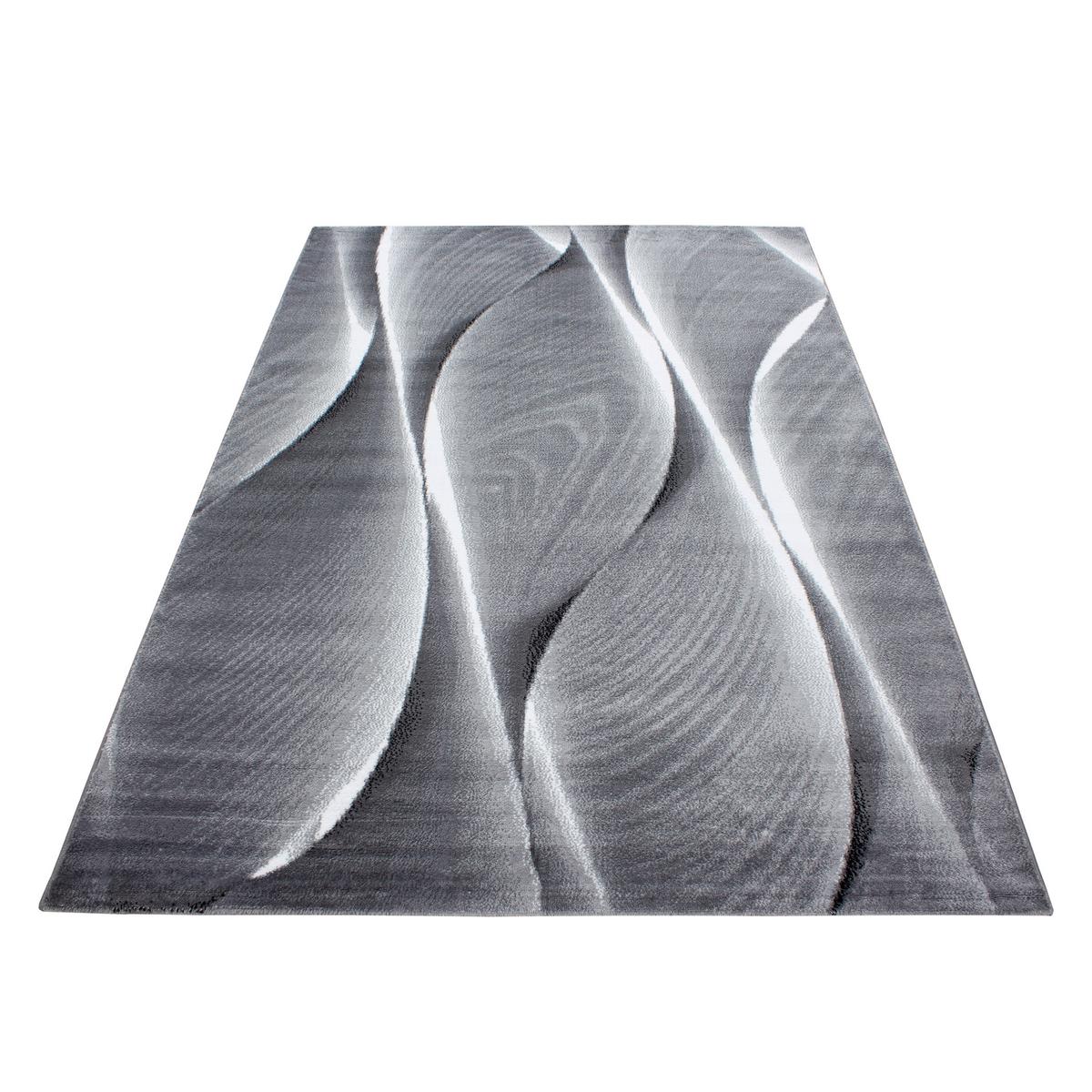 Webteppich Schwarz Naturfaser Parma 200x290 cm - Schwarz, KONVENTIONELL, Textil (200/290cm)