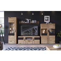 Wohnwand Grano Eichefarben B: 345 cm - Trend (345/195/40,9cm)