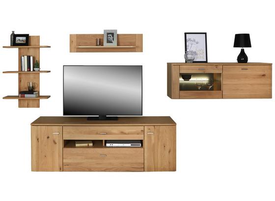 Vorzugskombination Buffalo 9 - Eichefarben, KONVENTIONELL, Glas/Holz (340/170/50cm) Vorzugskombination Buffalo 9 - Eichefarben, KONVENTIONELL, Glas/Holz (340/170/50cm)