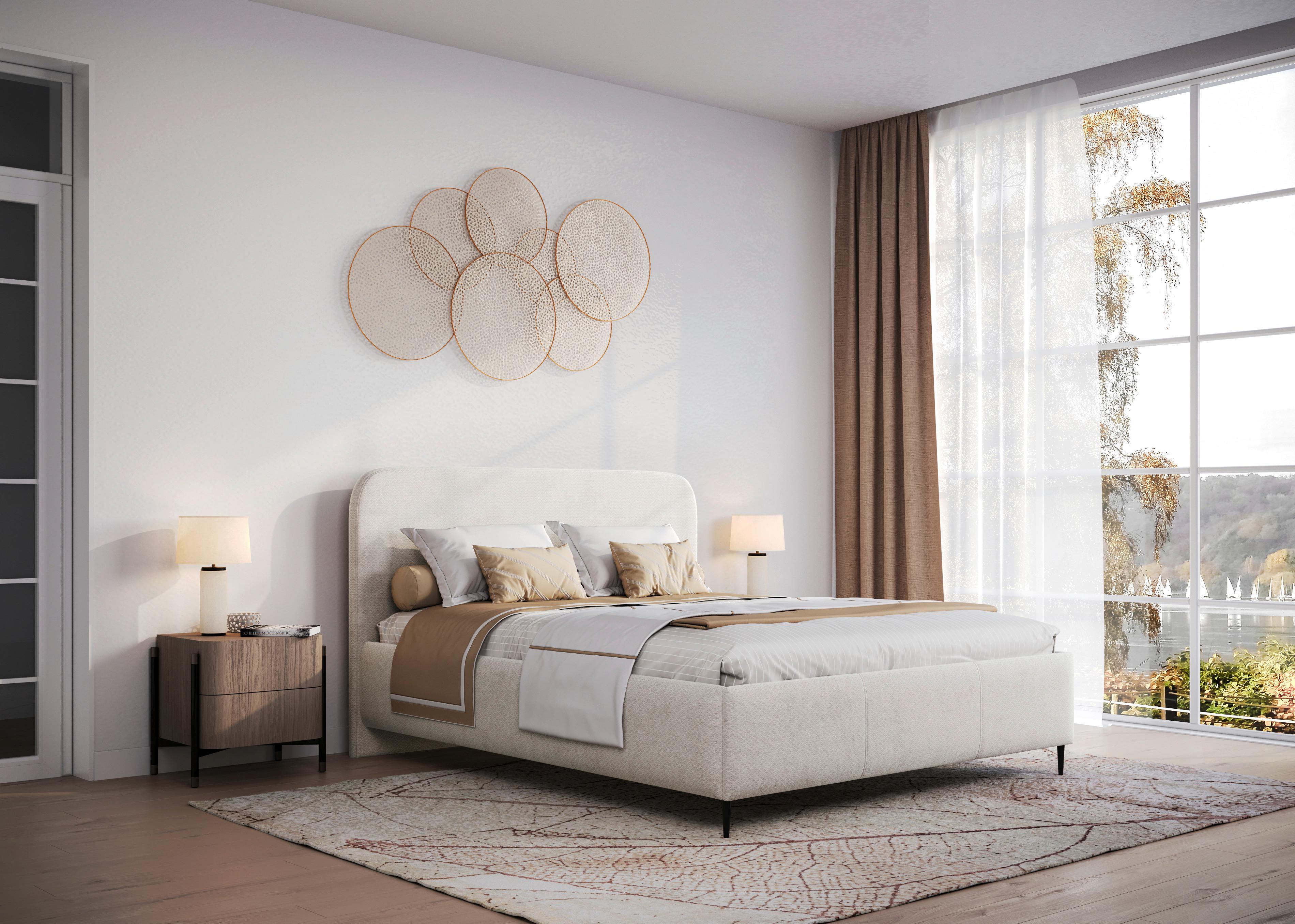 POLSTERBETT BENDI II - Schwarz/Weiß, MODERN, Holz/Holzwerkstoff (180/200cm) - MID.YOU