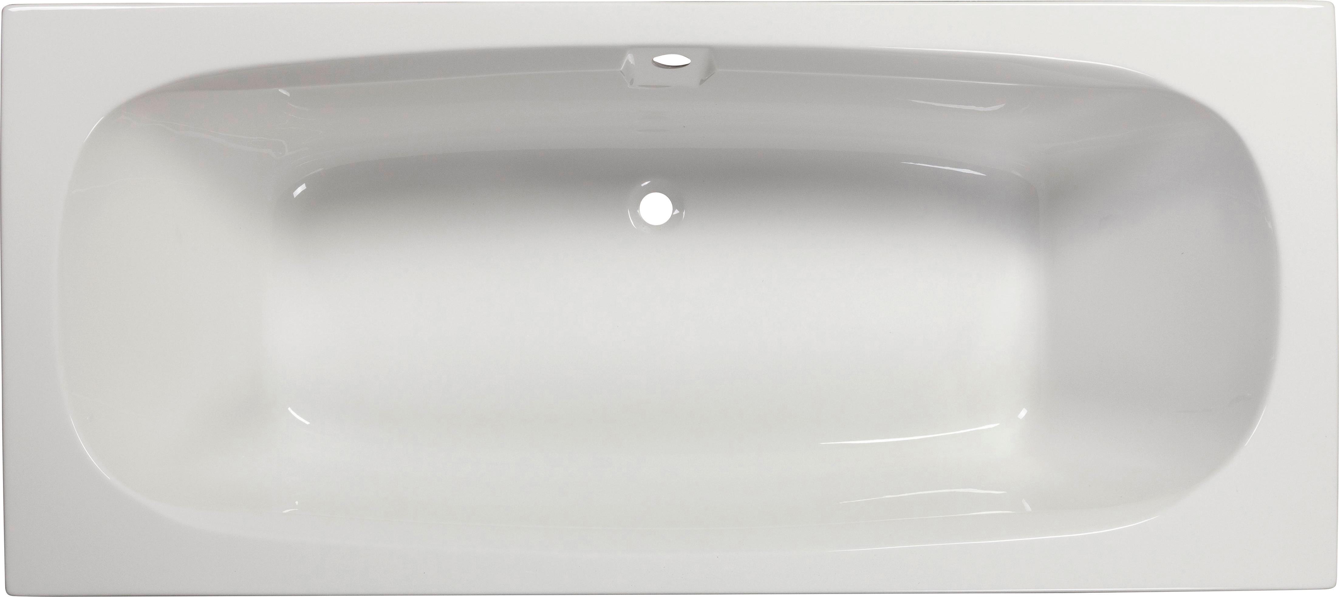 Vaňa MARBELLA 170 - biela, Konventionell, plast (170/75/41cm)