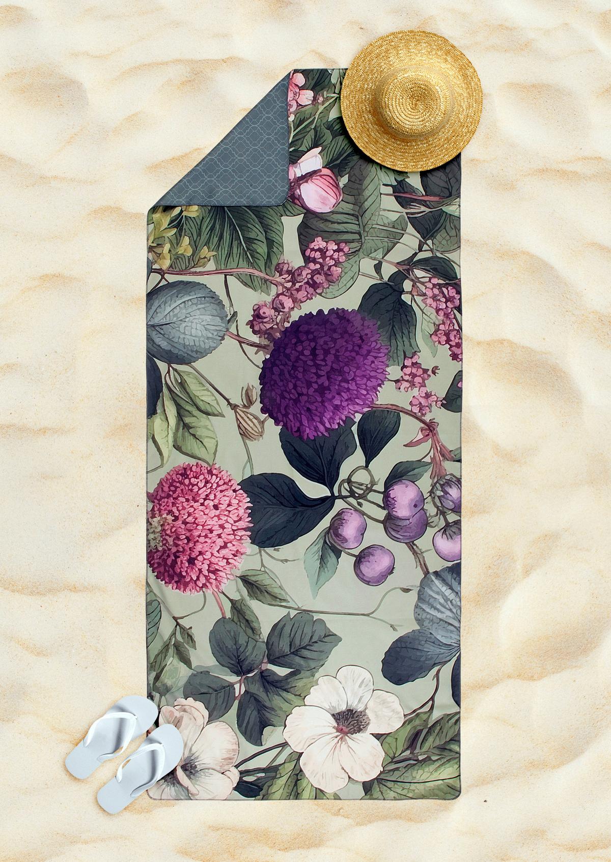 SPORTHANDTUCH ONAZ - Grün, Design, Textil (75/180cm)