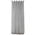 Vorhang mit Schlaufen und Kombiband Kim 120x255 cm - Silberfarben, MODERN, Textil (120/255cm) - Luca Bessoni